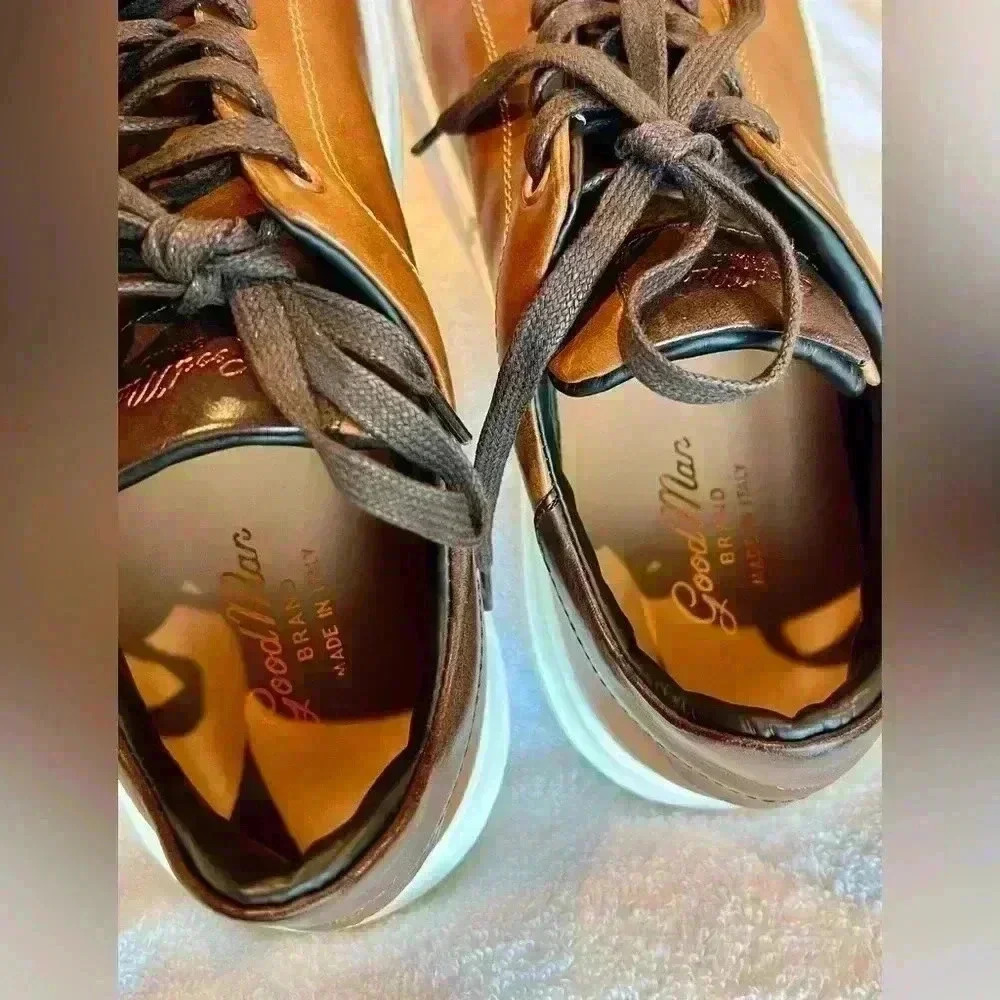 Good Man Brand Classic Legend London Leather Sneaker Size 8.5 Men - Picture 7 of 8
